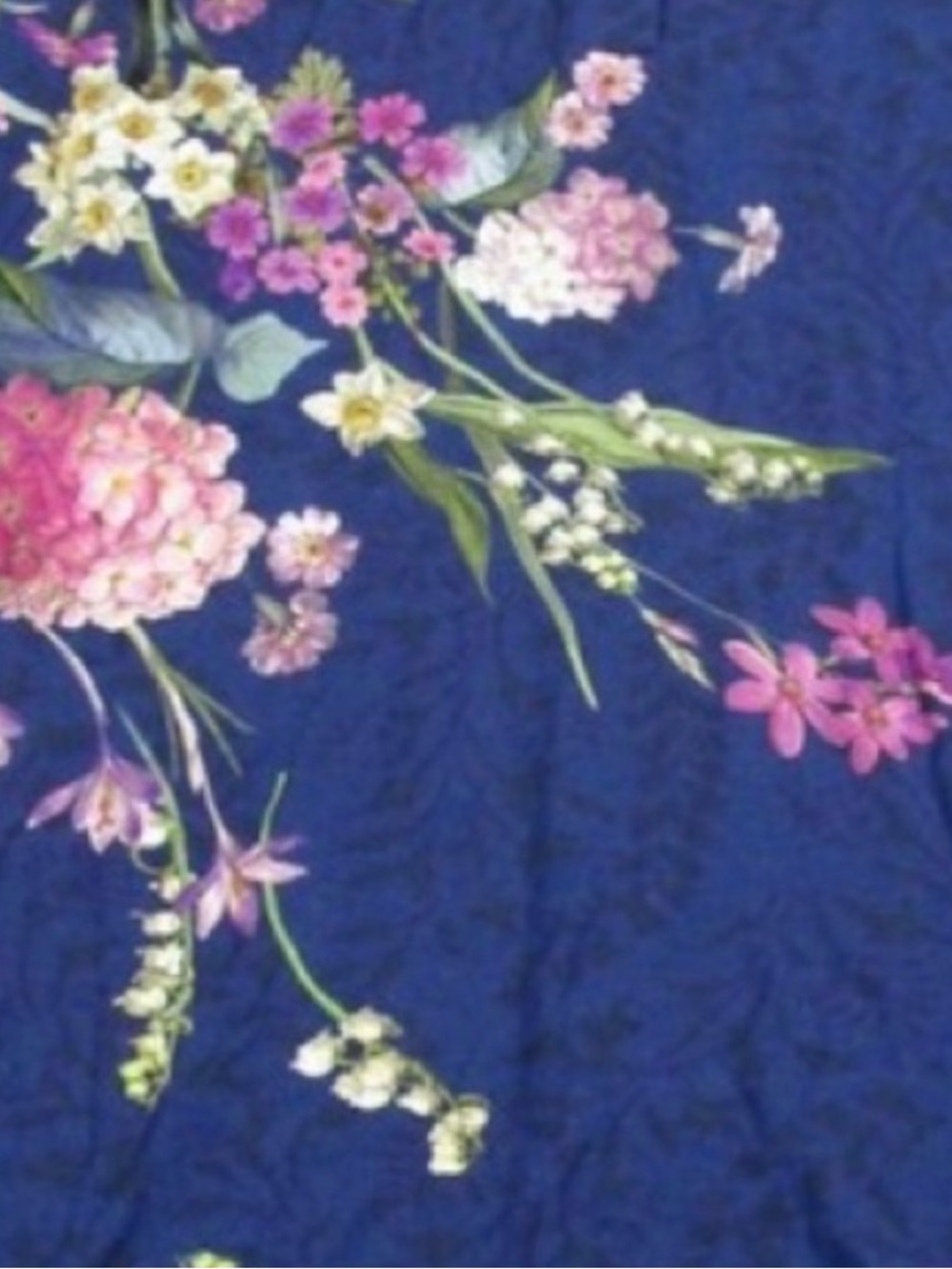 Johnny Was Willowa Blue Floral Polo Dress - Picture 5 of 11